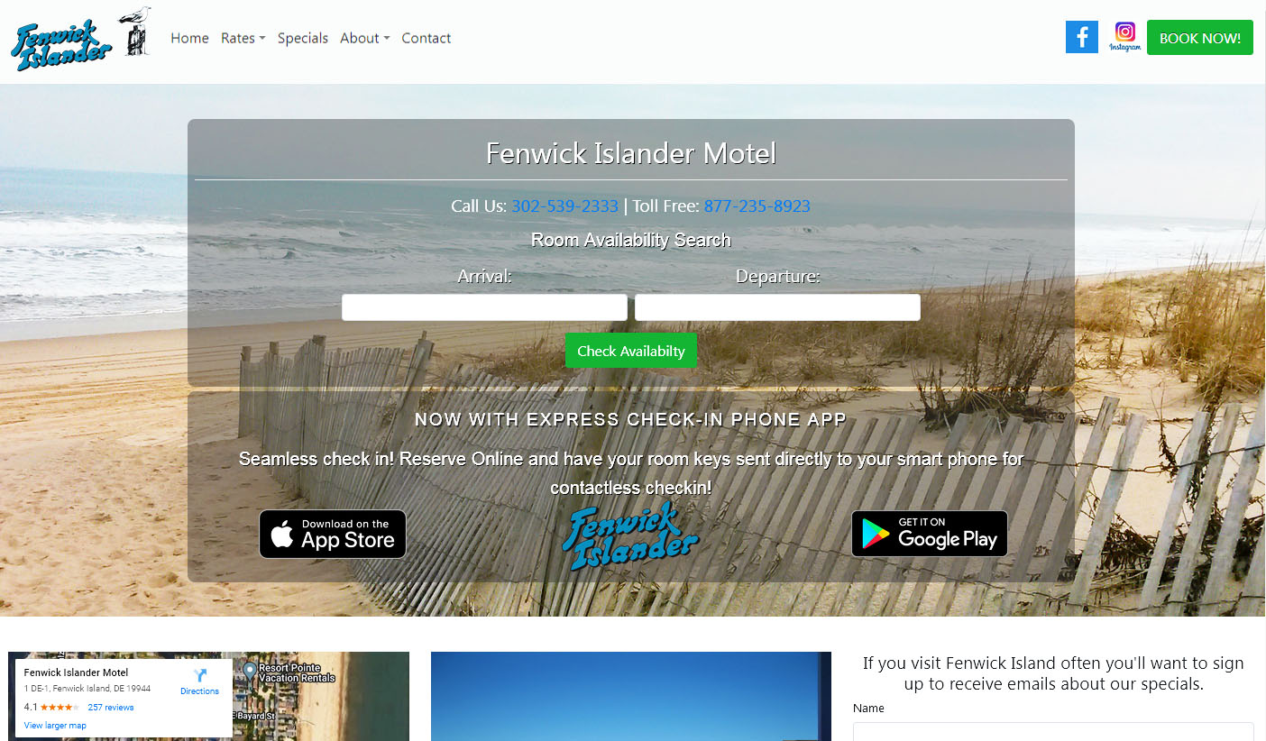 delaware web & maryland design project